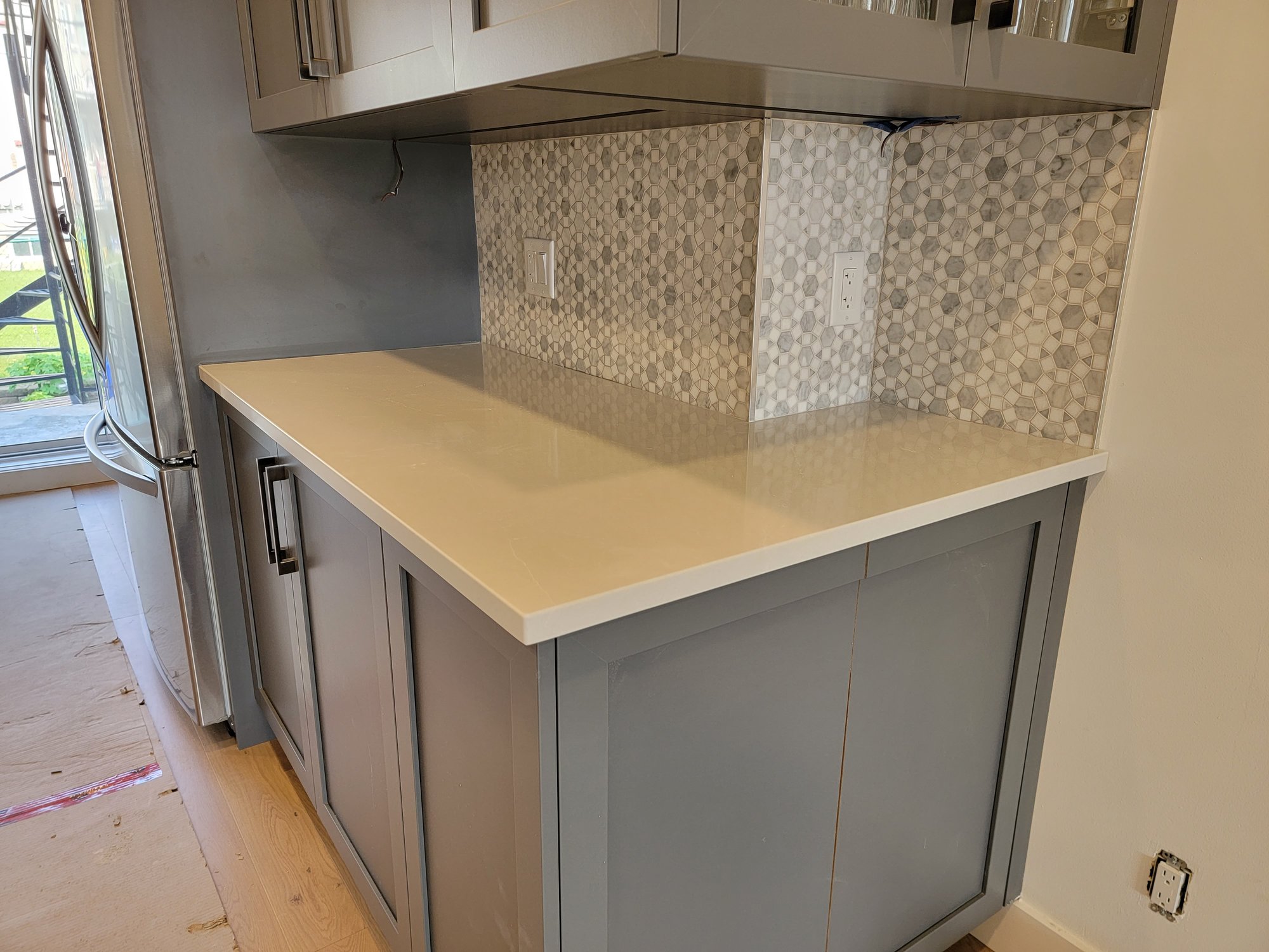 Marble backsplash 